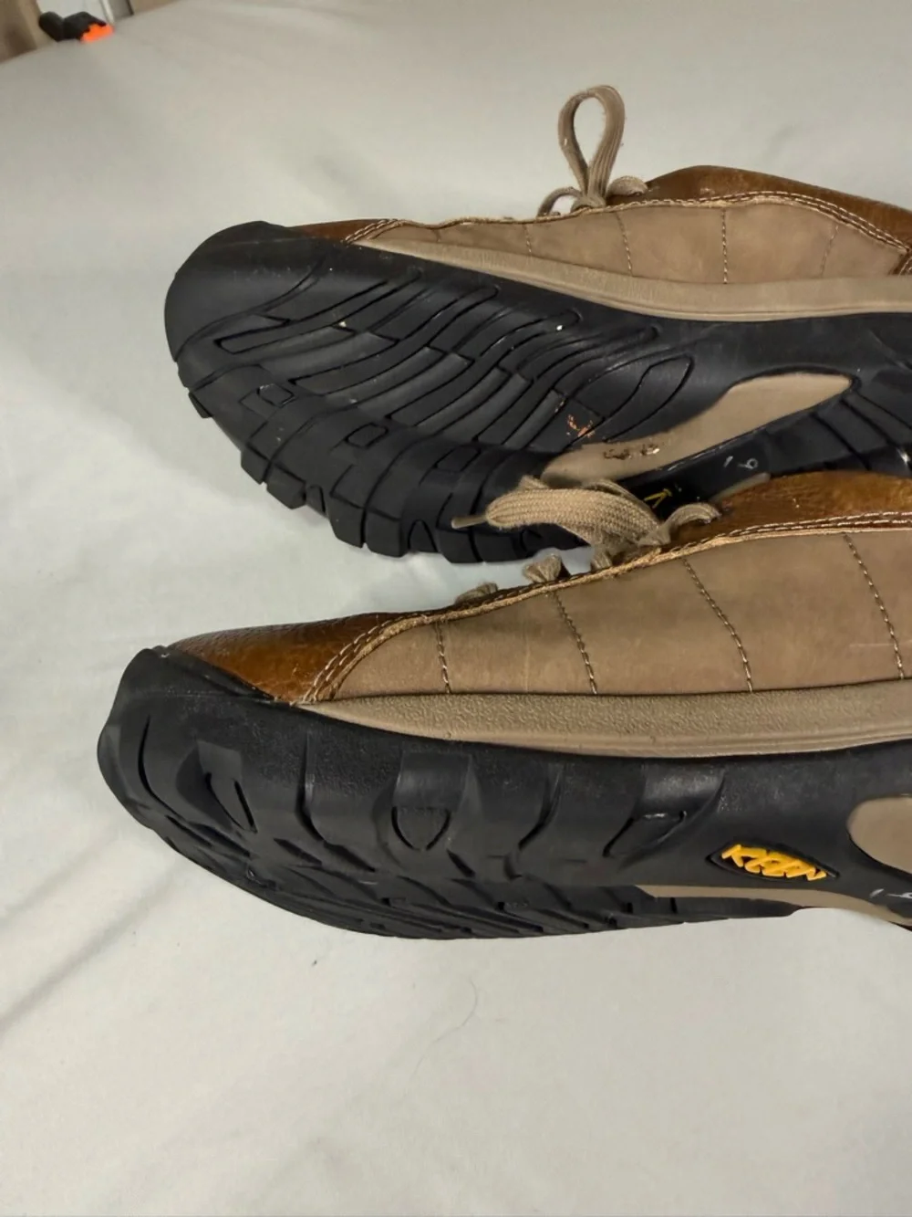 KEEN Womens 10.5 Brown Leather‎ Comfort Walking Casual Shoes Hiking